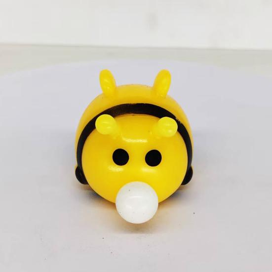 Cute Squeeze Toy Cartoon Animal Shape Squeeze Toy Soft Stress Relief Fidget Sensory Toy Portable Fun Bubble Toy for Kids Adults