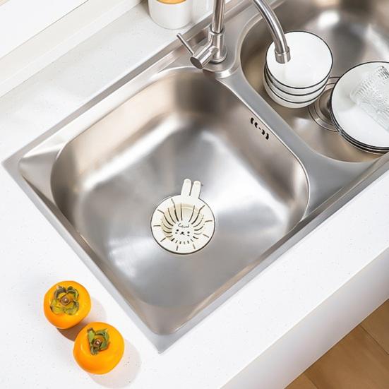 6Pcs Sink Filter Drain Basket Rabbit Ear Hair Strainer Sink Strainers Easy Installation Multifunctional Drainer Rack for Kitchen Sink Food Catcher,