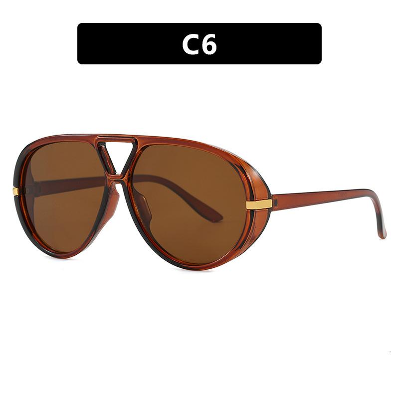 New Vintage Pilot Sunglasses Women Men Brand Round Sun Glasses Female Circular Eyewear  For Male Female Eyeglasses