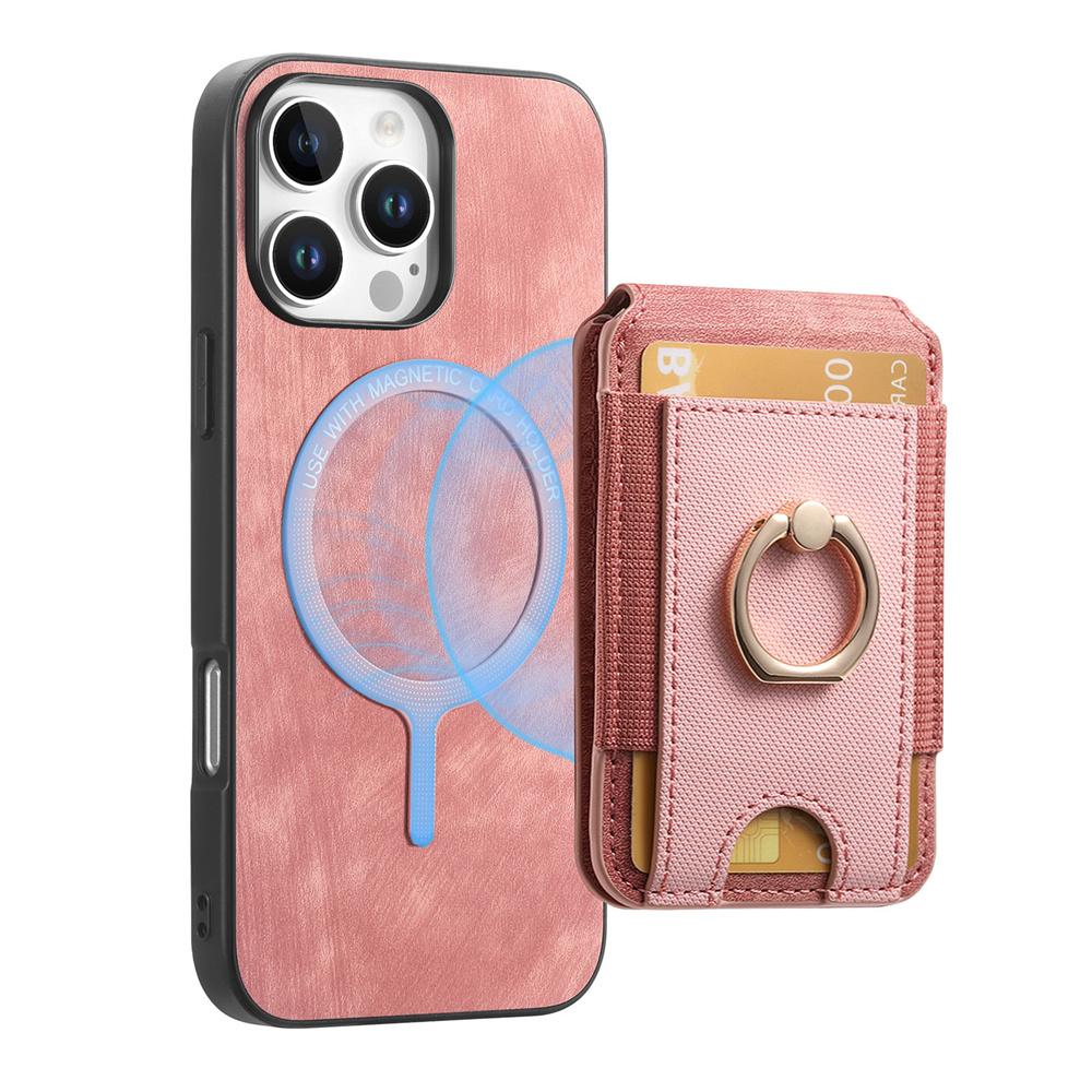 For iPhone 16 Pro Max 15 14 Plus 13 12 11 XR XS X 7 8 SE 2 3 Detachable Magnetic Wallet Case Ring Card Holder PU Leather Cover