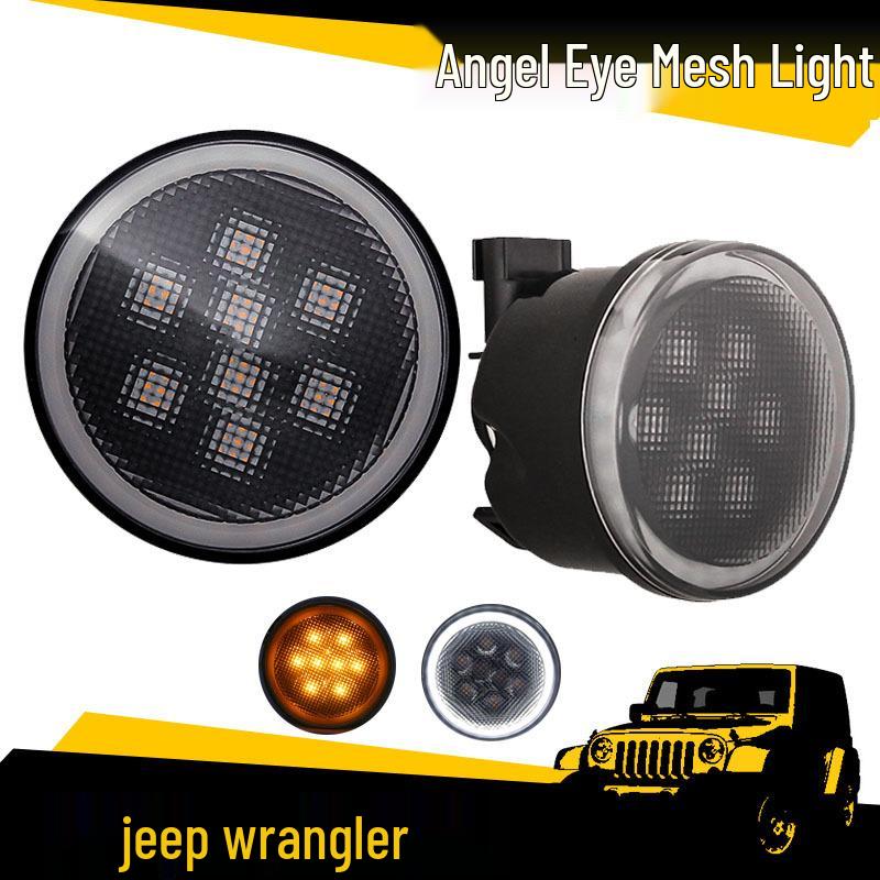 

ABS светодиодная полоса «ангельские глазки» для средней решетки радиатора Wrangler Jeep