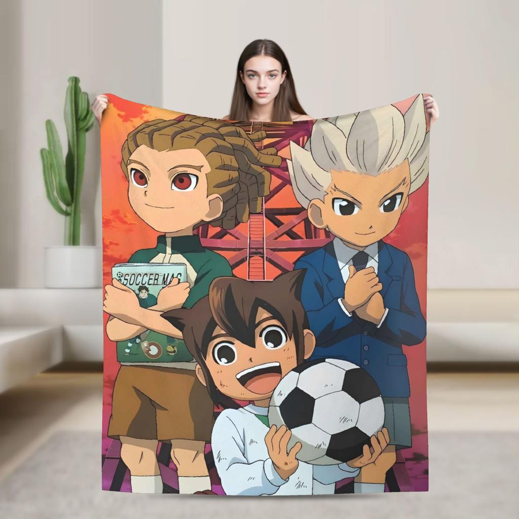 Inazuma Eleven Axel Blaz Gouenji  Blanket  Picnic Flannel Throw Blanket For Couch Bed Super Soft Design Quality Bedspread Gift