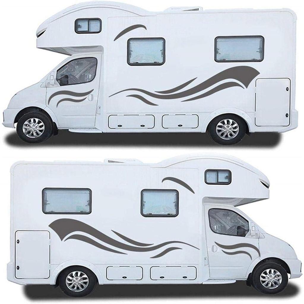 Weatherproof Stylish Car Body Graphics Stripes Stickers Suitable for Motorhomes and Offroads Vehicle In Various Patterns