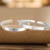 Korean Style Four-Leaf Clover Silver-Plated Openable Bracelet for Women and Female Students
