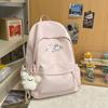 Schoolbag Korean version junior high school student college student backpack women's casual simple schoolbag fashionable large capacity high value 