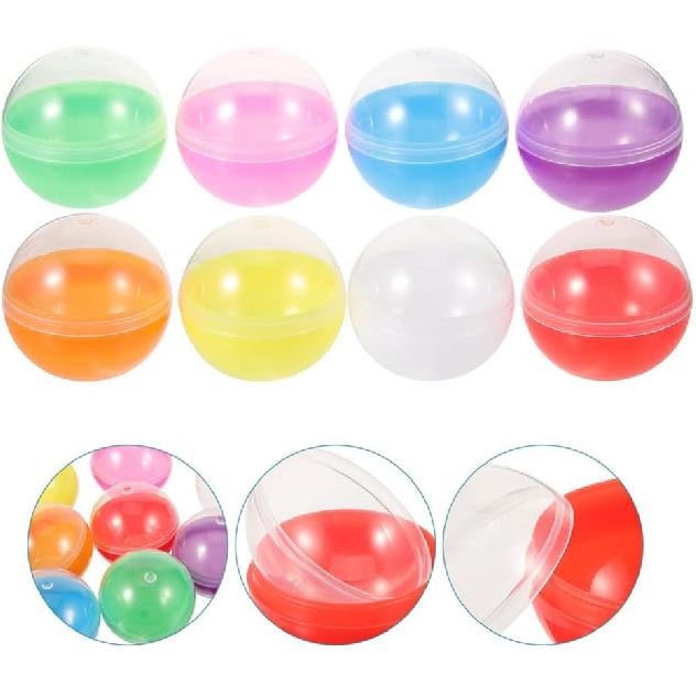 60pcs Toys Gumballs Vending Machine Capsules Fillable Capsules Gumballs Machine Capsules Party Favor Fillable Empty Balls Empty Ball for Party
