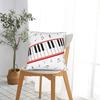 Beat It piano MJ king of pop  Square Pillow Cases Cushion Cover Awesome Zippered Decor Pillowcase for Home 18"x18"