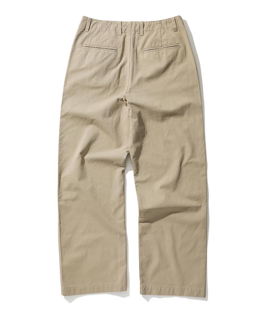 DECET Officer Semi Wide Pants Dcpt069Beige