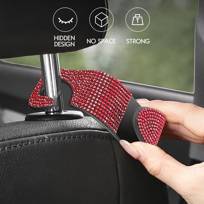 1PC Car Seat Headrest Hook for Auto Back Seat Organizer Hanger Storage Holder for Handbag Purse Bags Coats Universal