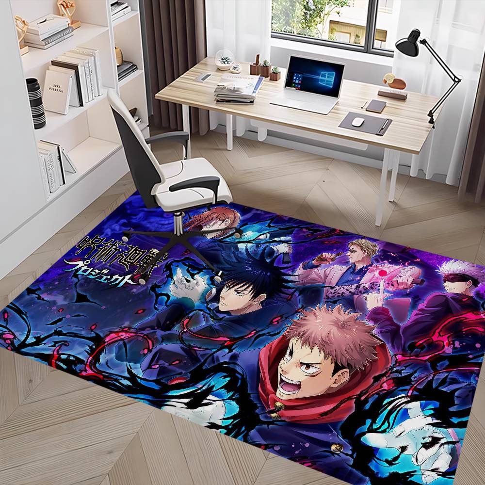 Jujutsu Kaisen Cartoon Bath Mat Kids Room Bedroom Decoration Balcony Anti-Slip Doormat Living Room Alfombra