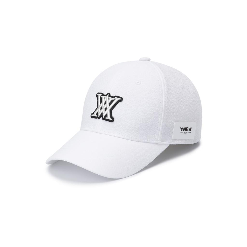 ANEW GOLF Uni Seersucker Cap_Wh