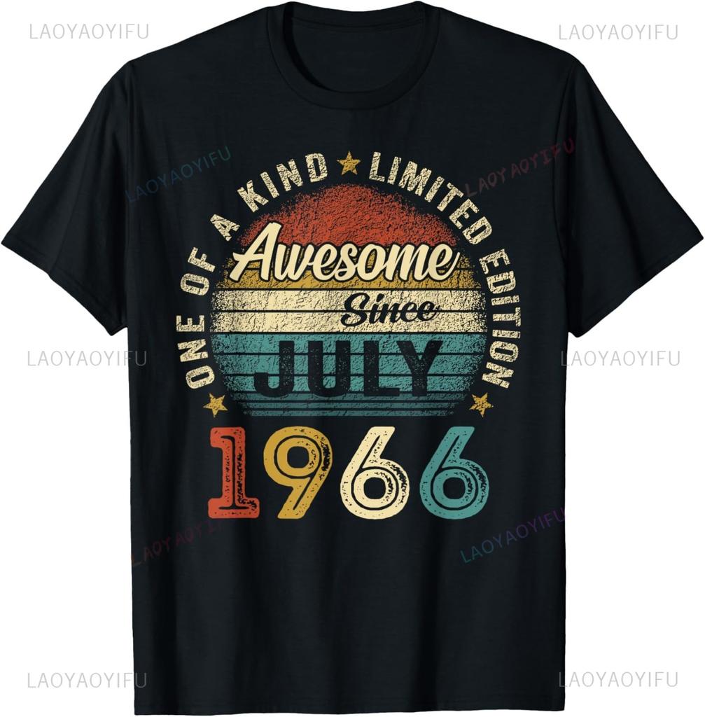 Vintage 1966 Funny  Gift Men Women T-Shirt Unisex Summer Streetwear Tops Print On Demand Mens T Shirt Camiseta Hombre