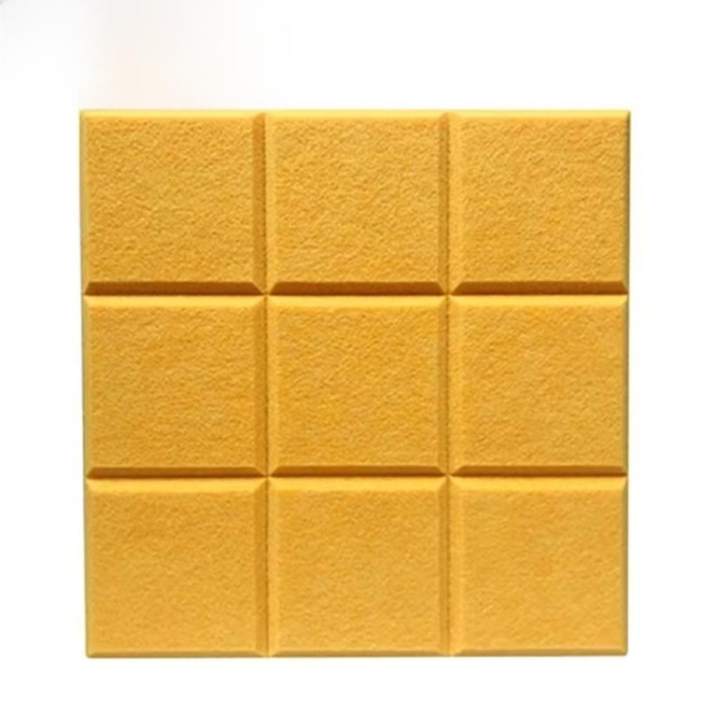 30x30cm Grid Felt Wall Panel Polyester Fiber Art Decorative Soundproof Board Background Wall Display Board Sound-absorbing Board