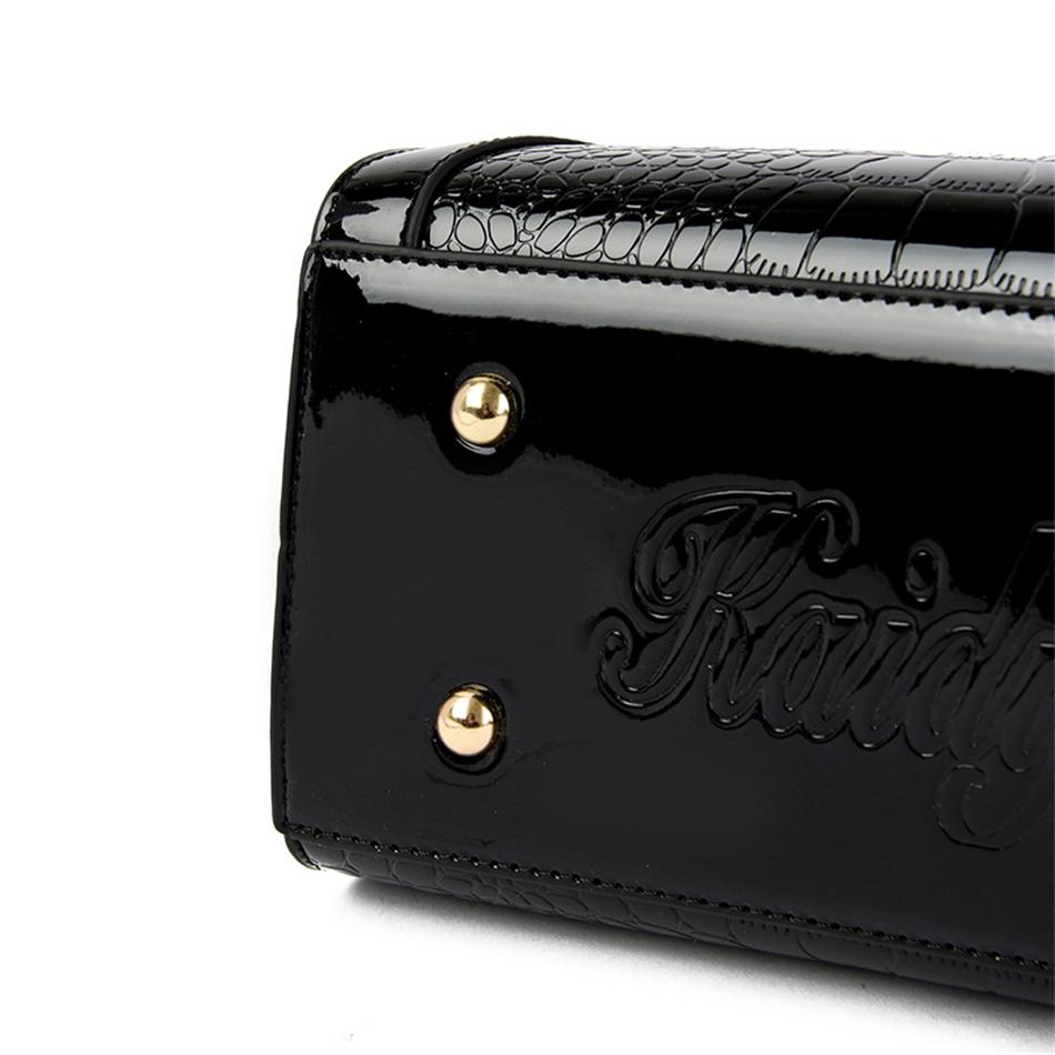Luxury Patent Leather Handbags for Women Designer Crocodile Pattern Women's Shoulder Crossbody Bag Hobos Ladies Messenger Bags