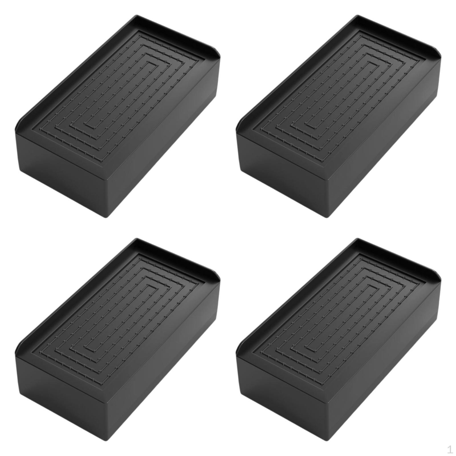 

4 комплекта мебельных блоков для кровати и бытовой техники чёрный