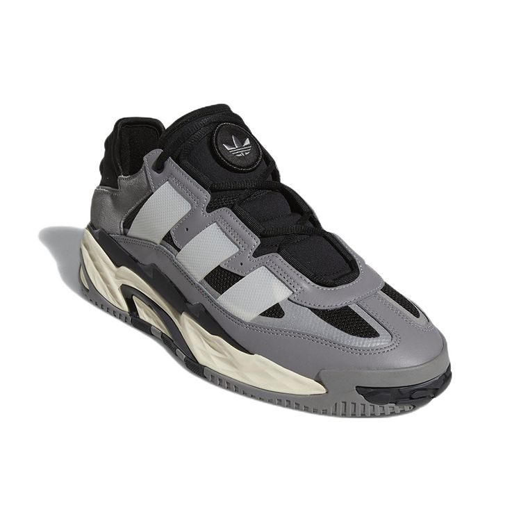 Adidas Niteball Szaro-Czarny Męskie Sneakersy Szaro-Trzy Chmurny-Biały Rdzenny-Czarny GW2017