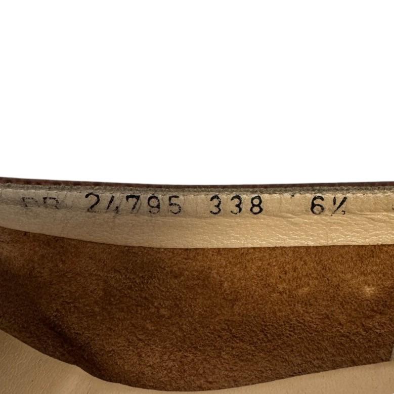 Salvatore Ferragamo Lizard Vara ribbon pumps Brown Lizard Women Used