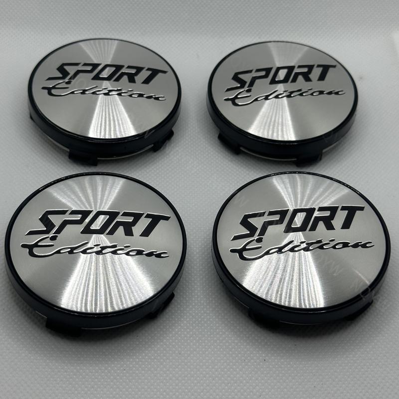 4Pcs/Set 60mm Car Wheel Center Hub Caps Cover Kit SPORT Edition Logo Decoration Hubcap Auto Hubcap Dust-proof Covers Accessories