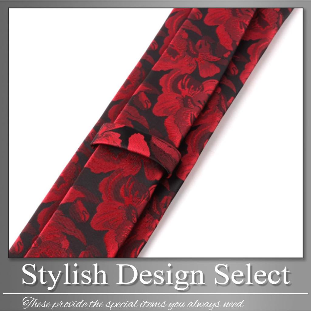 [Buzz Selection] Floral Pattern Necktie - Formal, Business, Casual, Stylish, Gift for Men - AC549 (Purple)