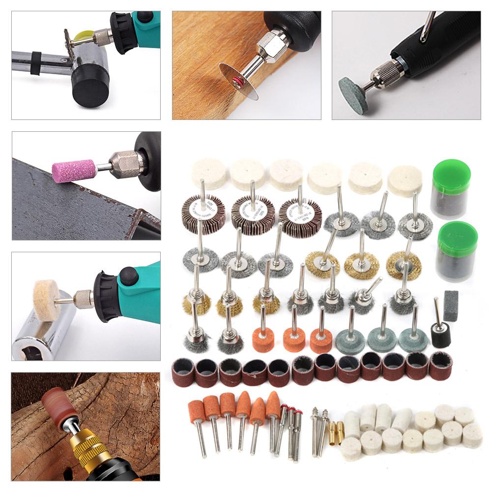 145PCS Rotary Tool Accessory Set for Mini Drill Electric Grinder Grinding Polishing Cutting