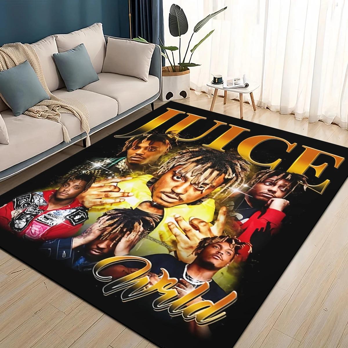 

HD Juice WRLD 999 3D Легендарный Рэпер Звезда Ковер для Гостиной Спальни Домашний Декор, Детская Игровая Нескользящий для Дивана Придверный Коврик 40x60cm( 15x23in )