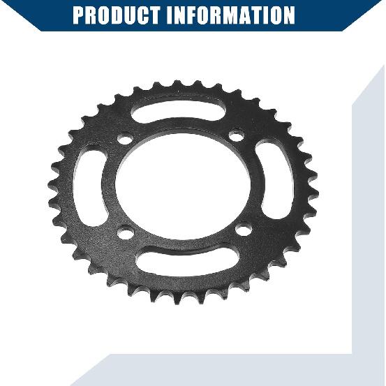 420 Pitch 37 Tooth Motorcycle Chain Sprocket Rear Sprocket/Rear Side for 50cc 70cc 90cc 110cc 125cc Dirt Pit Bike Mini Bike ATV 4 Wheelers
