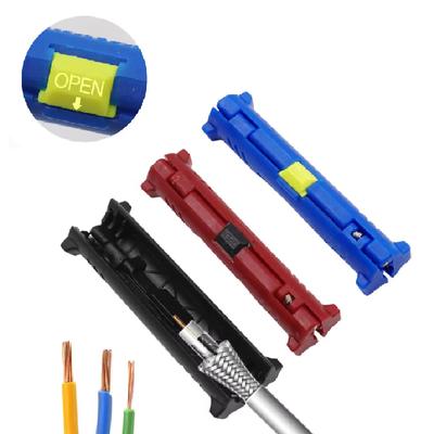 Portable Mini Wire Stripper Function Pen Wire and Cable Pen Cutter Rotary Coaxial Cutter Wire Stripper Plier Tool