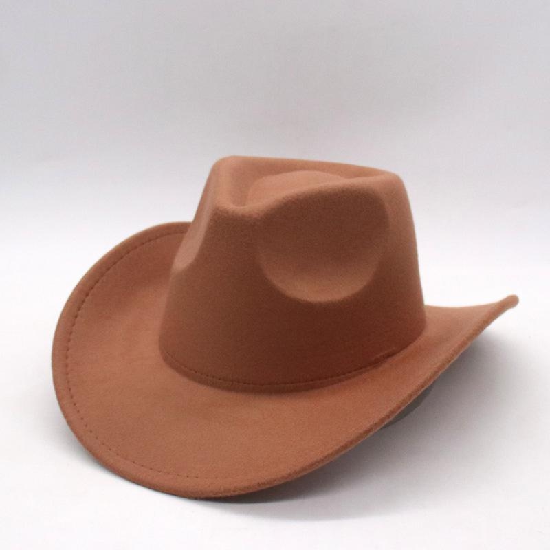 Einfacher Nackter Cowboy Zylinder Performance Jazzhut Pfirsichherz Zylinder Filzhut Tanzgruppe Wollhut