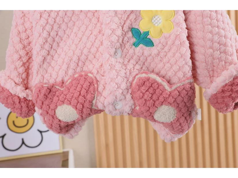 Kuscheliger Flanell-Winterpyjama für Babys – Warmes und flauschiges Nachtwäscheset für Kinder