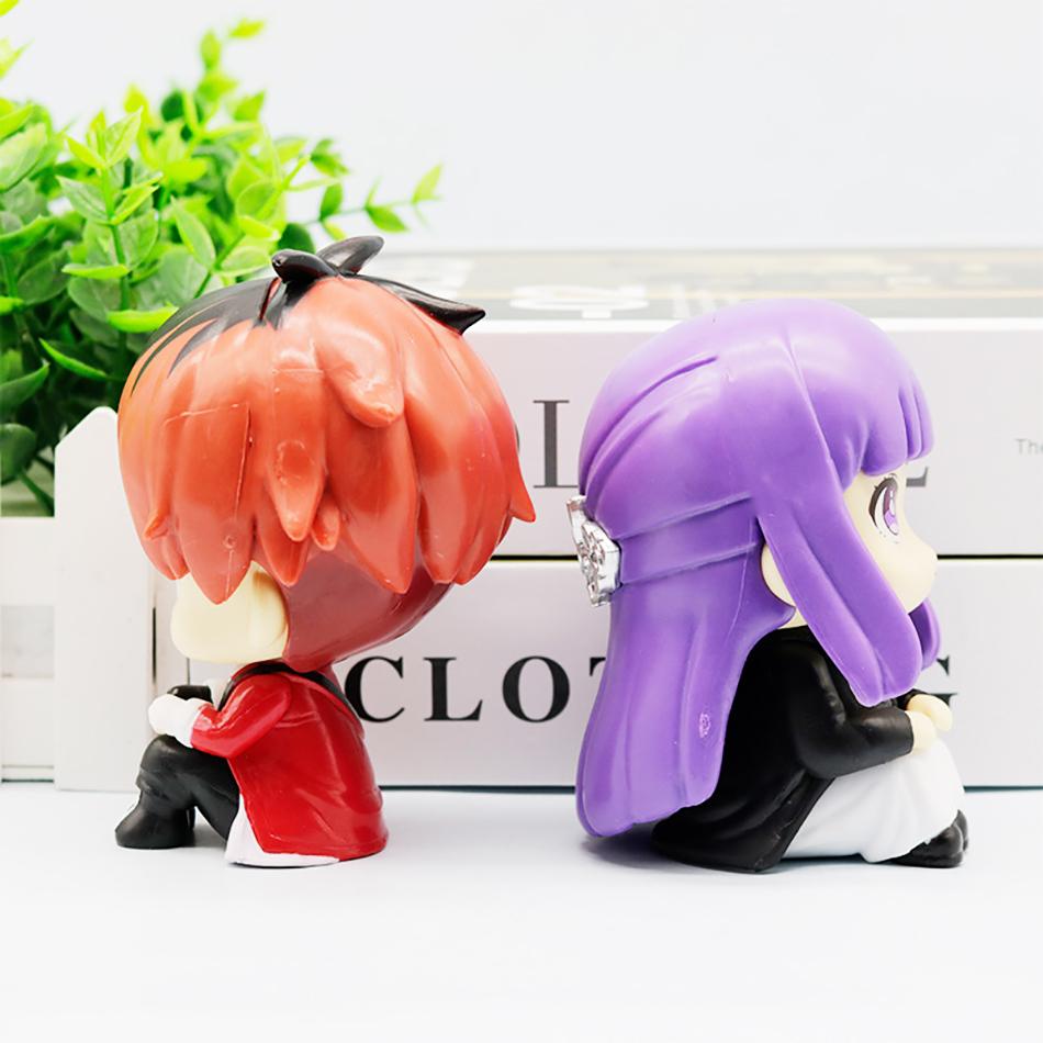 Anime Character Frieren: Beyond Journey'S End Handmade Q Version Big Head Frieren Sitting Doll Desktop Ornament Gift