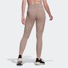 Adidas Gemusterte Fullprint Fitness Leggings Damen Leggings Braun HM3224