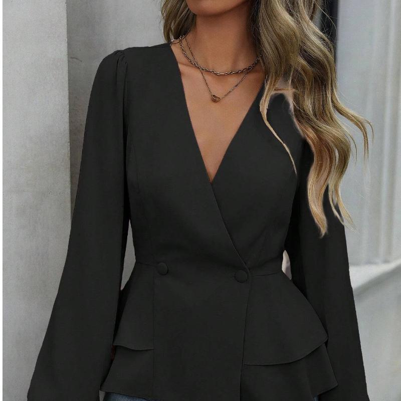 

2026 New Light Mature Style Slim Fit Waist Cinching French Lace Waist Pinching Shirt XXL