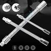 Wrench Sleeve Extension Rod Socket Wrenches, Drive Head Bendable 1/4 3/8 1/2 Drive Flexible Socket Extension Bar Ad