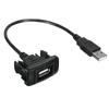 Extension Cable USB Adapter Black Car Center Console