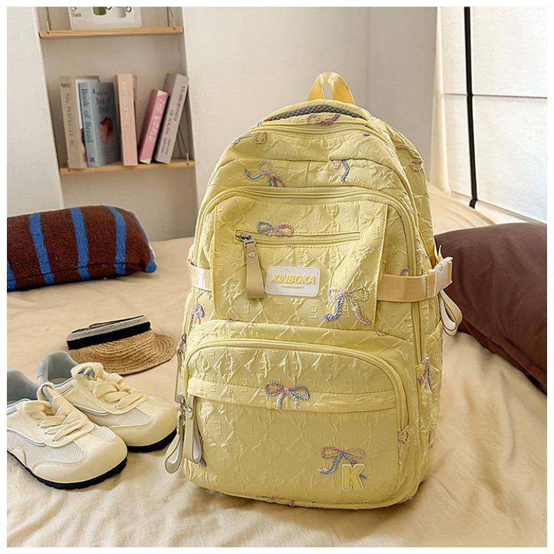 School Bag New High-value College Style Fresh and Sweet Candy-colored Backpack Junior High School Students Lightweight Backpack