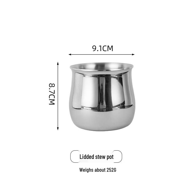 ZISIZ Stainless Steel Double-Handle Stew Pot