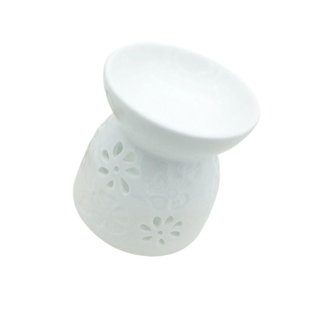 Elegant Essential Oil Burner Ceramic Incense Burner Candle Holder for Bedroom Living Room or Bathroom Ambiances