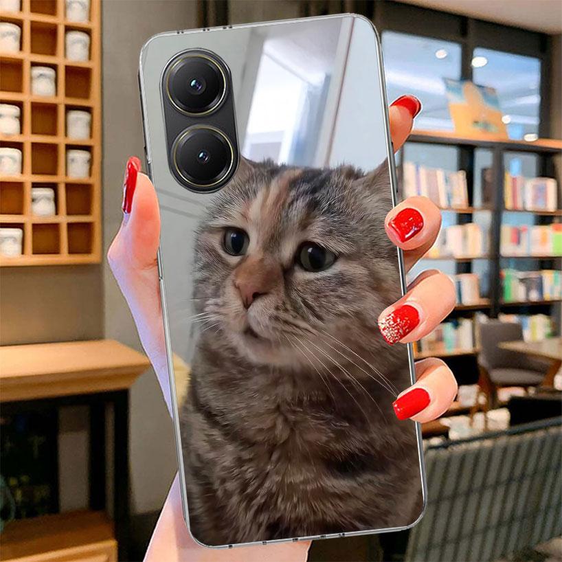 Pet Cat Funny Memes Phone Case For Xiaomi Poco F7 Ultra X7 X6 X5 Pro M7 Redmi 15C 15 13C 13 12C 12 10C 10 9A 9C 9T 9 Shell Poco