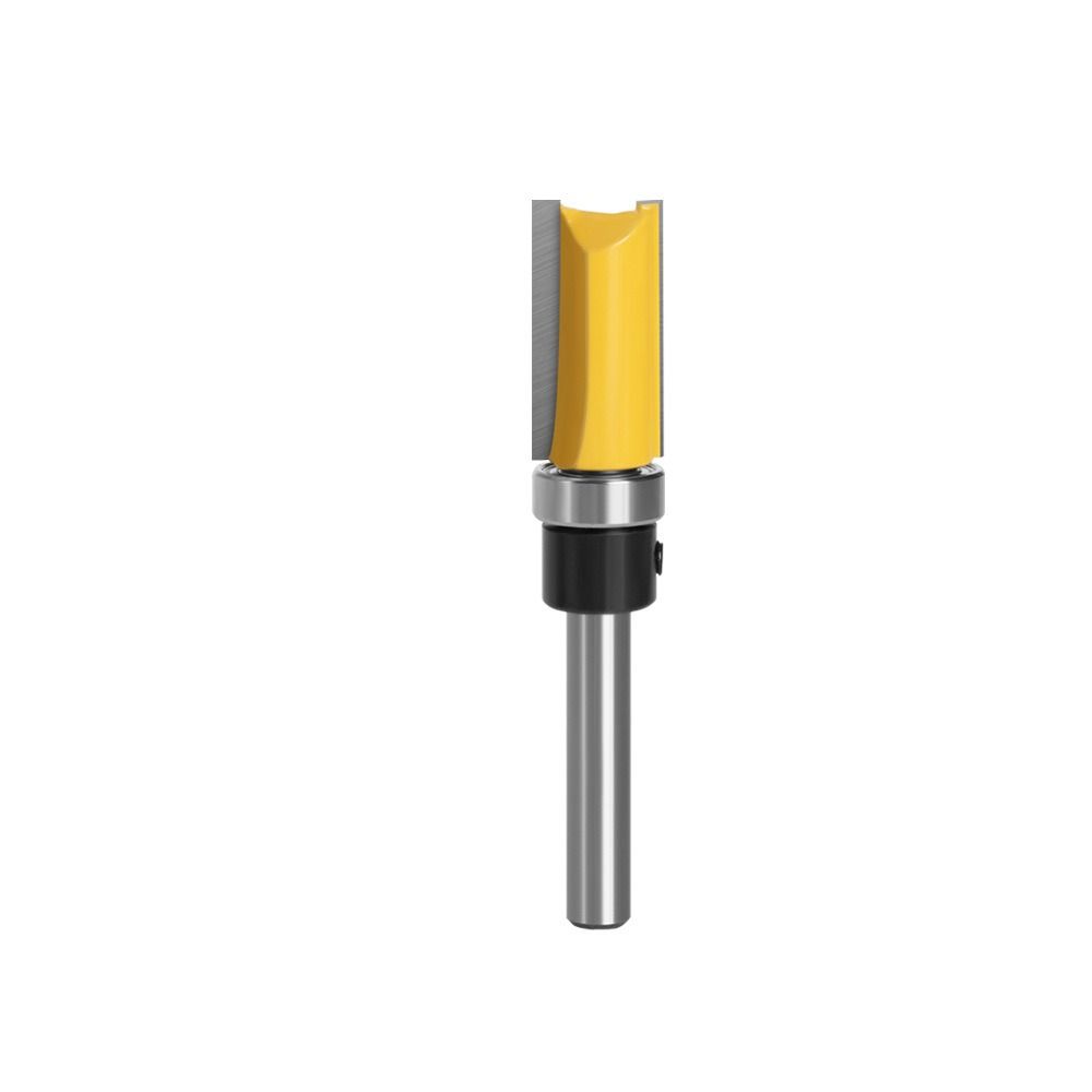 With Bearing Trim Router Bit Straight Tooth Drill Bit Durable Slotting Cutter  Woodworking Tool