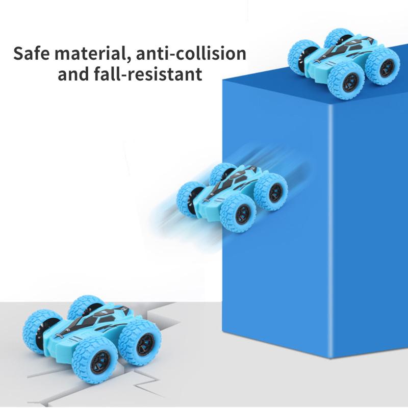 Fun Toy Cars Double-Side Vehicle Inertia Safety Crashworthiness and Fall Resistance Shatter-Proof for Kids Boy Toy Car
