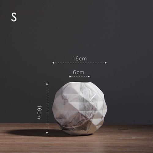 

1 шт. Мраморная ваза для стола, минималистская ваза для цветов, керамическая ваза, центральный элемент домашнего декора, фарфоровый гидропонный контейнер