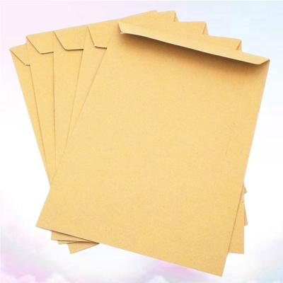 50 sztuk Kraft Paper Envelope Blank Classic Plain Color Envelope do biura, szkoły, listów biznesowych, przechowywania kopert (229x162mm)