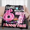 1PC Custom Name Happy 7th Birthday! flannel blanket versatile,all-season throw suitable for the living room,bedroom,camping,travel,and gift