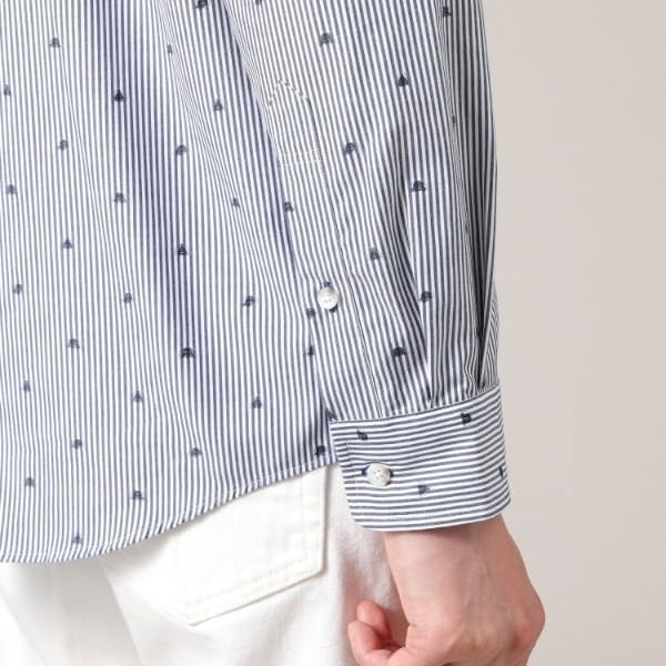 Pălărie Casual Takeo Kikuchi Motiv Jacquard Dungi Gri Cărbune Mărimea 03 07081504 Cămașă pentru Bărbați, Cămașă, (314) (L),