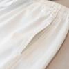 Women's 2026 Spring Solid Elastic Waist Wide-Leg Cropped Pants