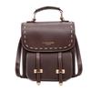 A High-end Color-blocking Bag with A Retro School Style and A Small Book Backpack