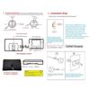 2.4G Wireless Doorbell Camera with 2.8" Screen, PIR Motion Detection, Anti-theft, 720P HD.
