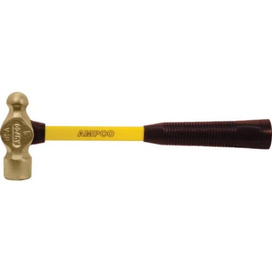 

AMPCO Hammer Ball Peen Ball Peen Hammer Non-Sparking (Fiberglass Handle) AMCH-3FG