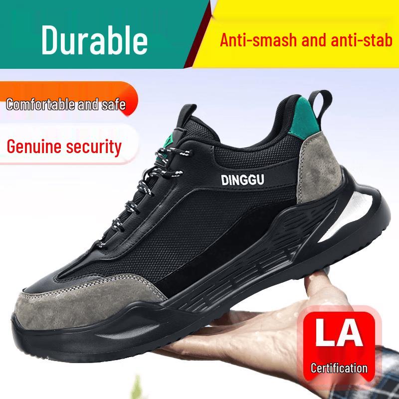 Dinggu Men s Steel Toe Safety Work Shoes 42