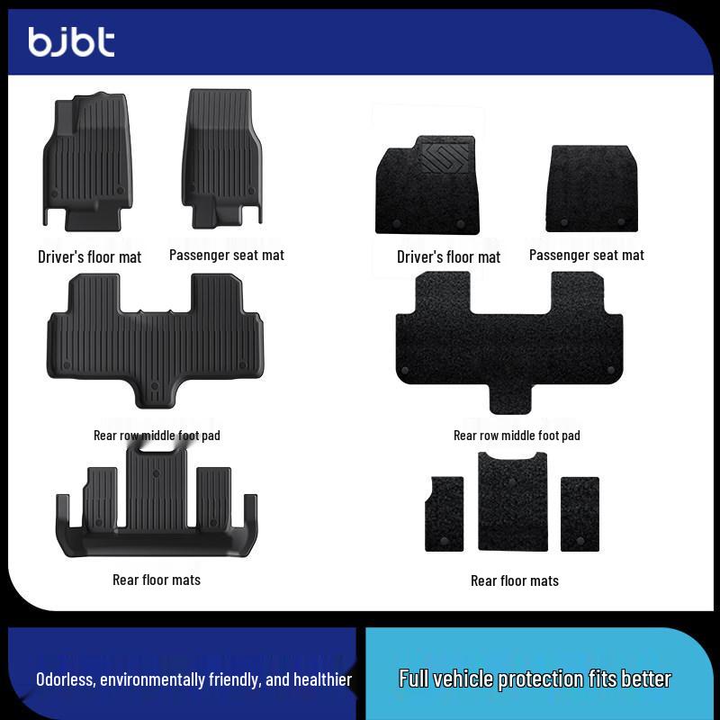 BJBT TPE Floor Mats for Tesla Model Y: Full Coverage, Refreshed Version